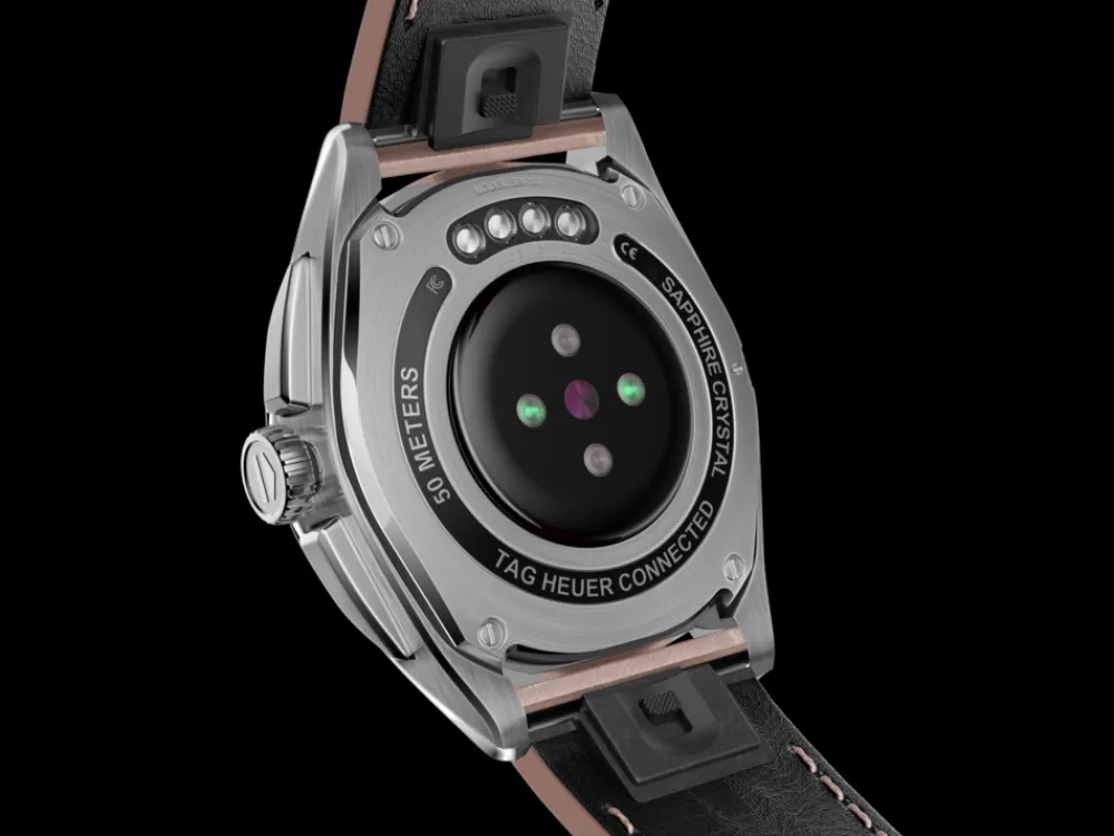 Connected Calibre E4 Metallic Pink Leather Edition^TAG Heuer Outlet
