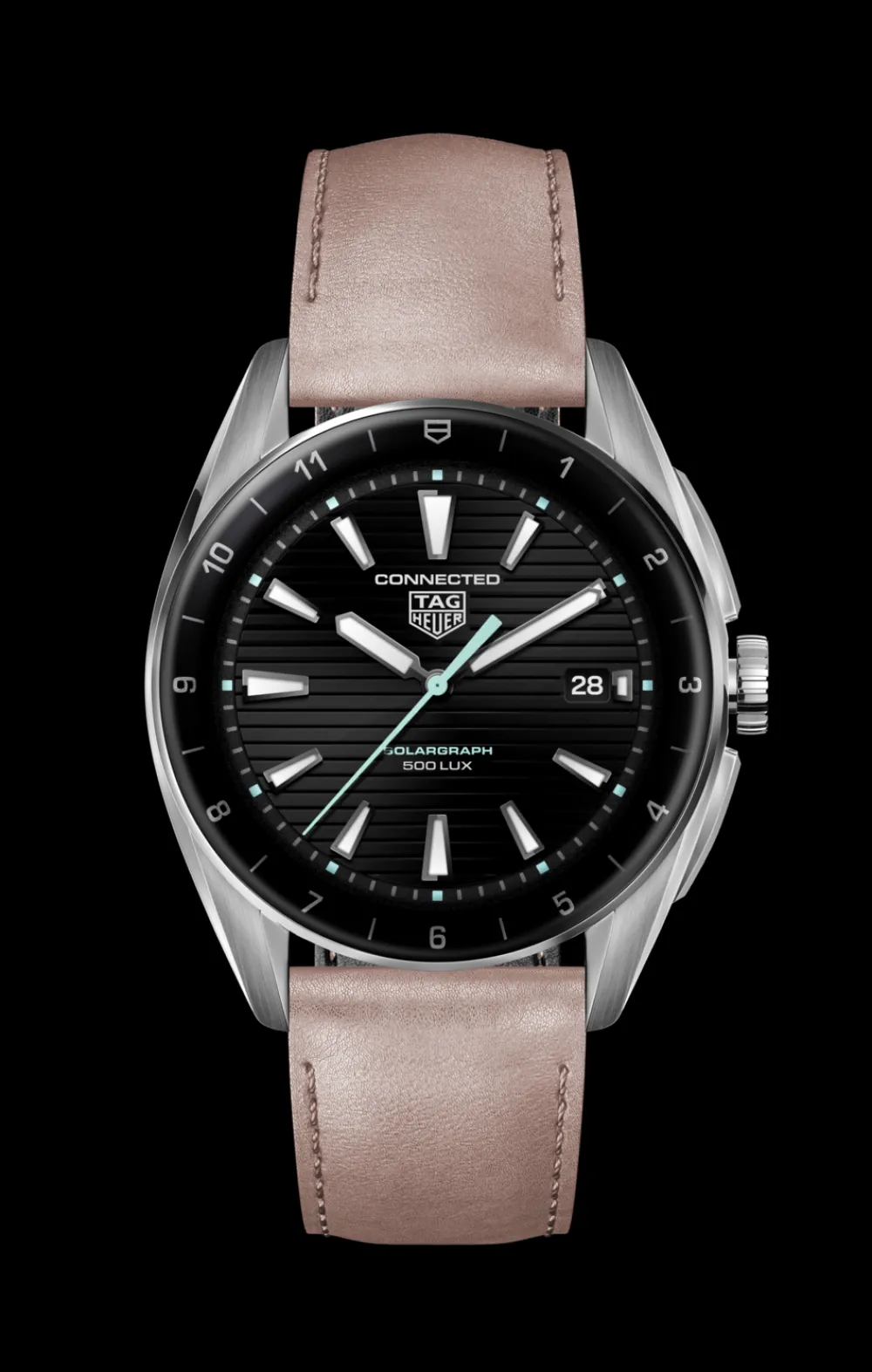 Connected Calibre E4 Metallic Pink Leather Edition^TAG Heuer Outlet